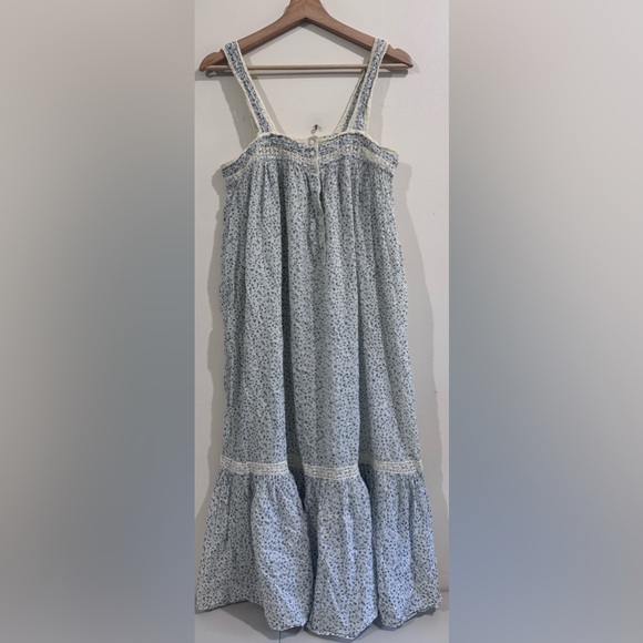 Doen Blue Floral Maxi Dress